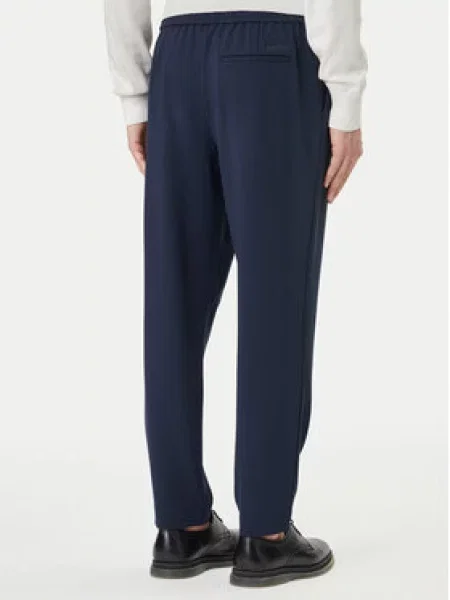 Calvin Klein Medžiaginės kelnės Tamsiai Tapered Fit mėlyna