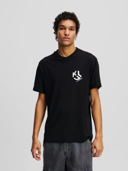 KARL LAGERFELD JEANS Tricou / alb negru