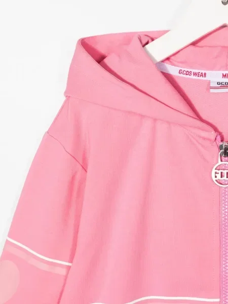 Bluza z kapturem dziecięca Gcds różowa