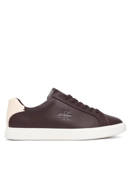 Sneakersy Calvin Klein hnědé