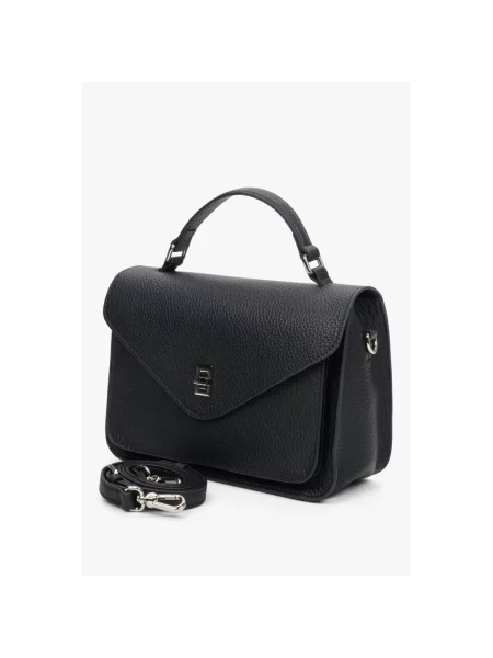 Сумка-портфель шкіряна Estro чорна