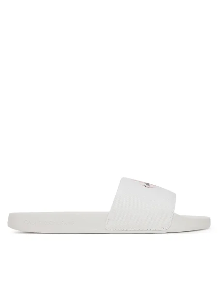 Чехли Calvin Klein Jeans SLIDE MONOGRAM WN LOGO CK бяло