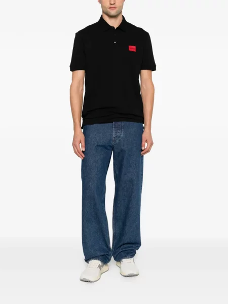 Polo Hugo με αυτόγραφο μαύρο