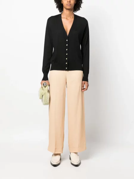 Plačiakojis juosmuo kelnės Jil Sander