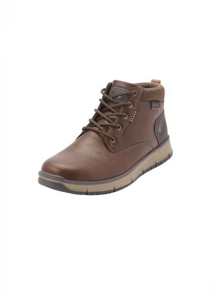 KOROSHI Čizme sa vezicama smeđa