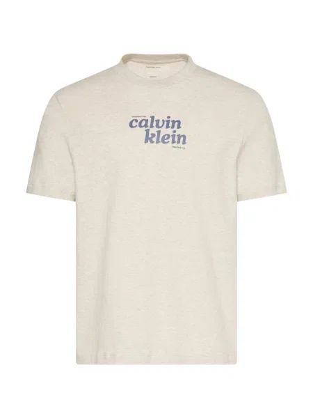 Calvin Klein Jeans Tričko čadičová / svetlosivá béžová