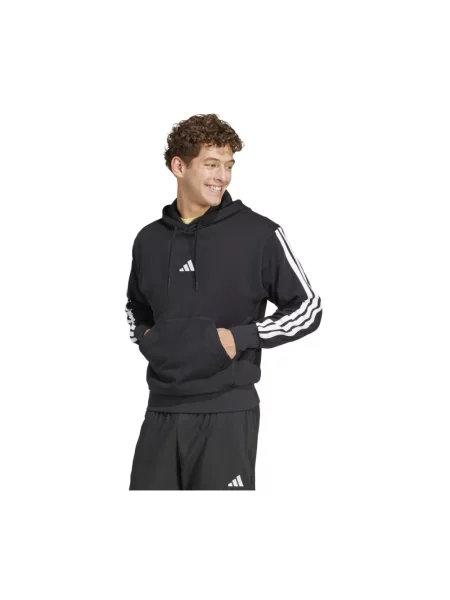 Bluza polarowa ADIDAS M 3S FT HD Czarny biała