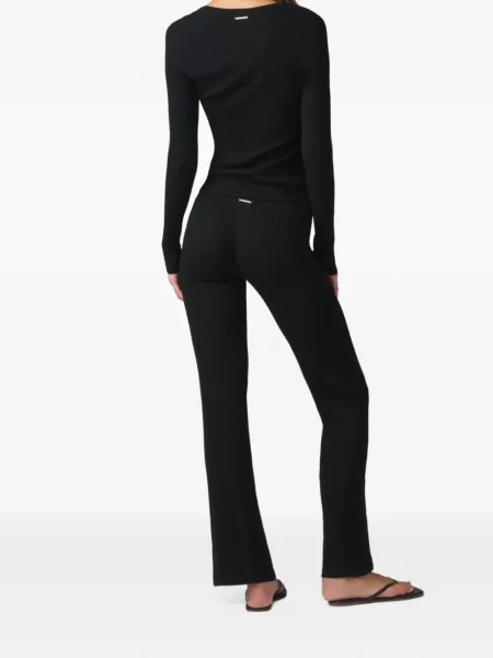 Pantaloni Kiki De Montparnasse tricotate negru