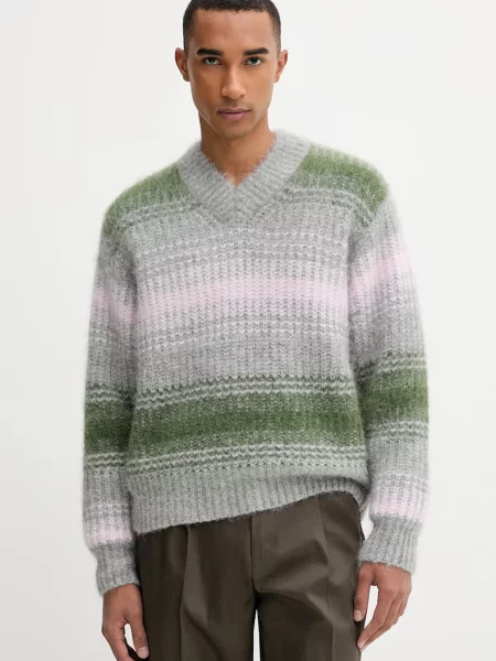 Kenzo pulover de lână călduros gri