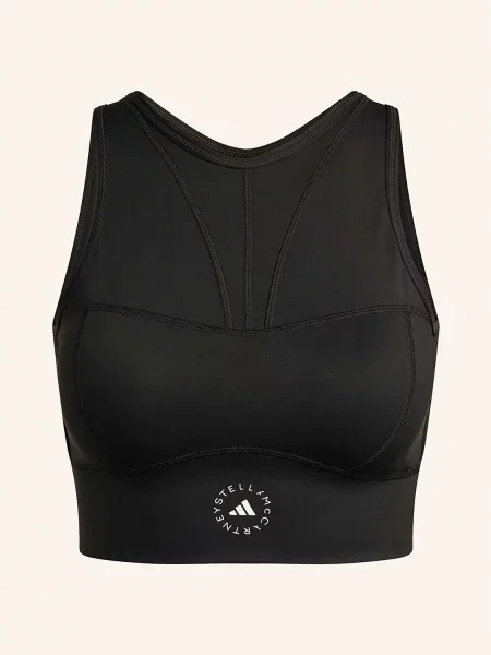 Oříznuté tělocvična top Adidas By Stella Mccartney černý