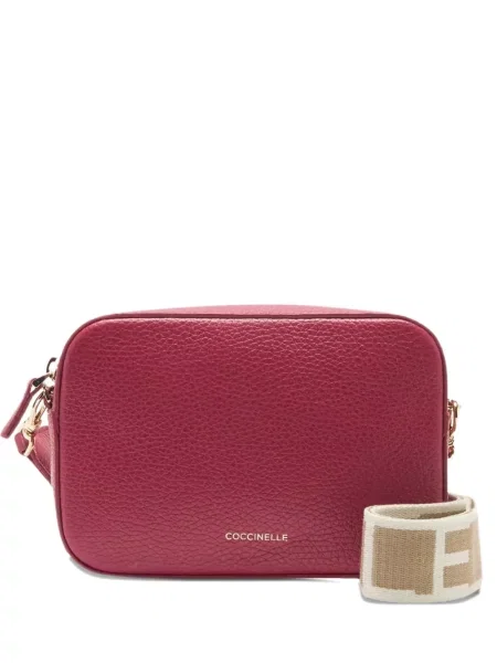 Geanta crossbody Coccinelle din piele roșu
