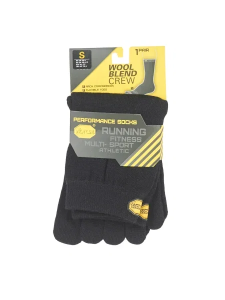 Vlnené ponožky Vibram Fivefingers čierna