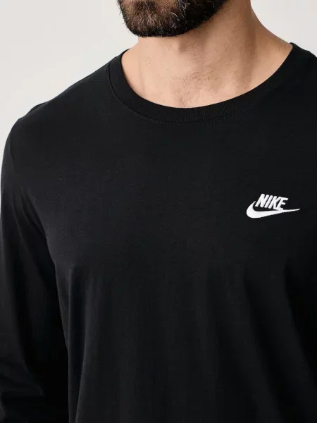 Тениска с дълъг ръкав Nike Sportswear с дълъг ръкав черно