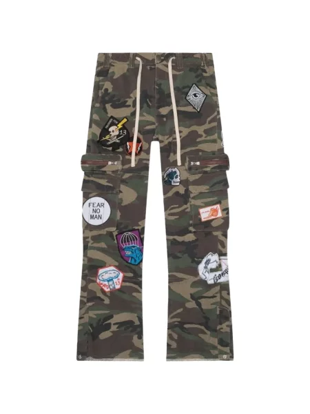 Pantaloni cargo Godspeed evazate verde