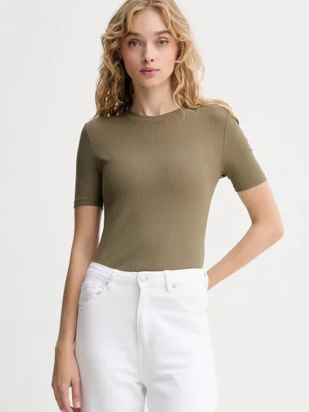 Тениска Calvin Klein дамска зелено
