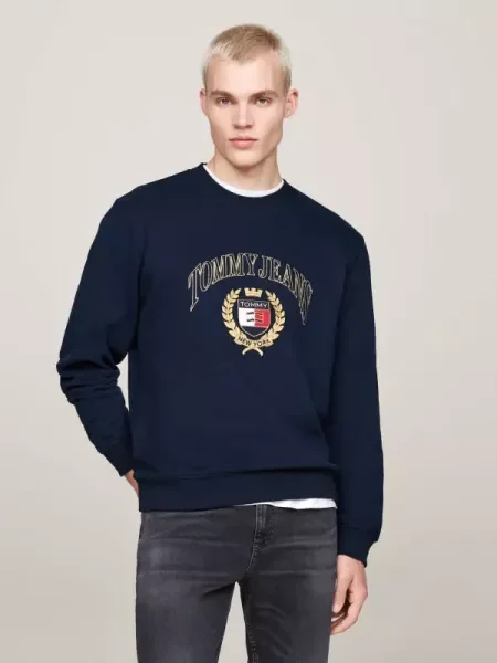 Tommy Jeans Pulóver kék