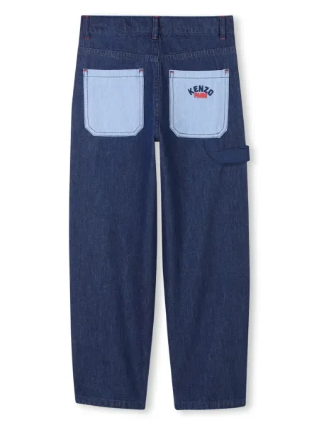 Dětské straight fit džíny Kenzo modré