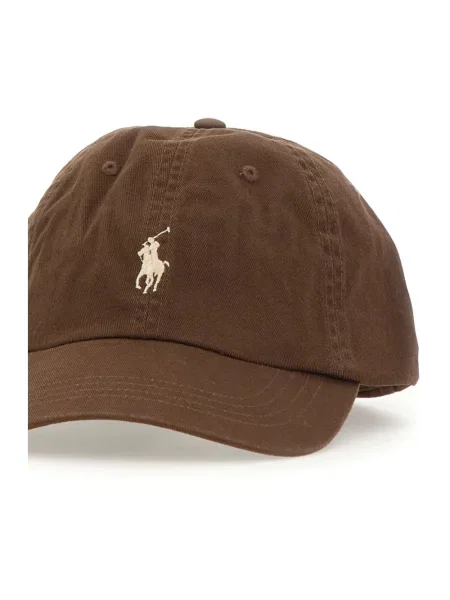 Polo Ralph Lauren czapka z daszkiem z aplikacją brązowy