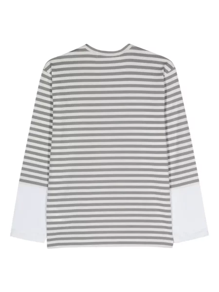 Mini marškinėliai Comme Des Garçons Play su širdelėmis pilka