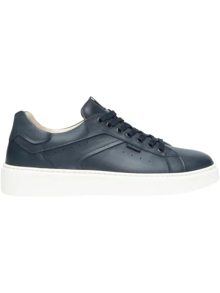 Sneakersy Nerogiardini skórzane niebieskie