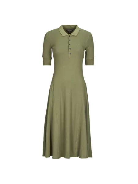 Maxi obleka Lauren Ralph Lauren kaki