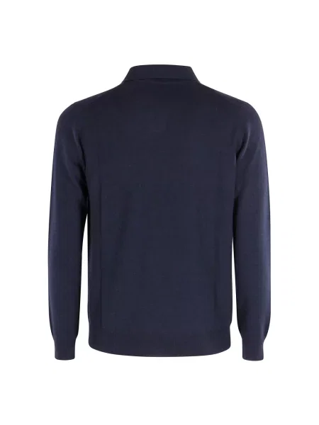 Sweter Kangra wełniany niebieski