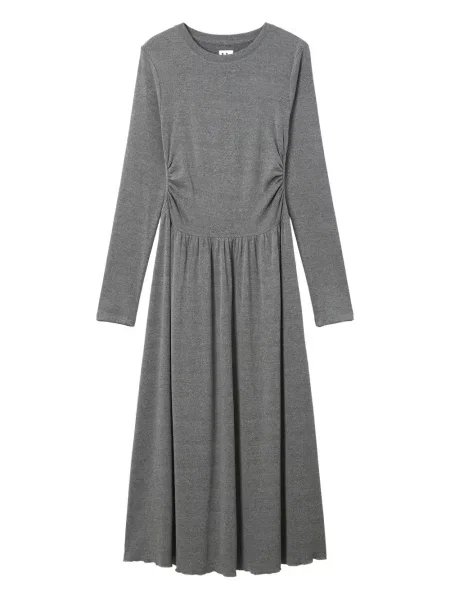 Sukienka midi B+ab do kolan garniturowa szara