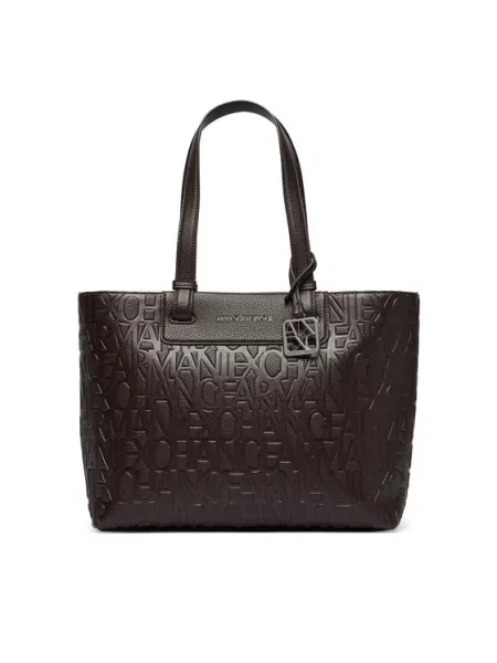 Armani Exchange Ročna torba Temno rjava