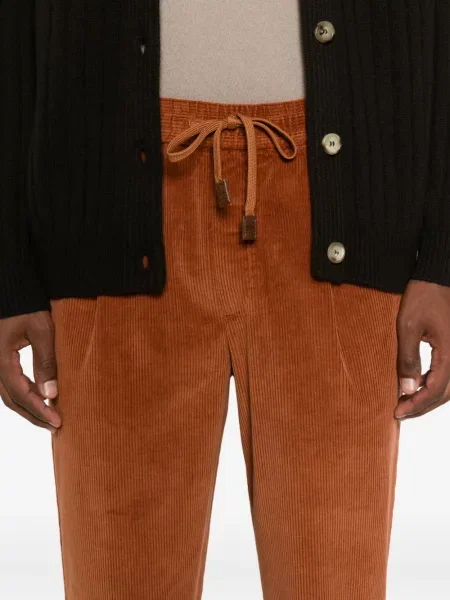 Pantaloni Jacob Cohën de catifea cord portocaliu
