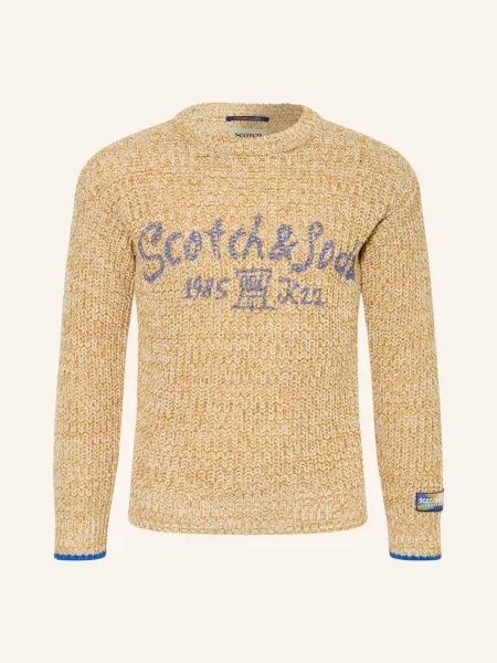 Scotch & Soda Svetr krémová / velbloudí / tmavě modrá