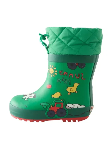 Next Cizme de cauciuc galben / verde / roșu alb