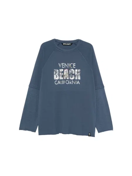 Bluza Palm Angels niebieska