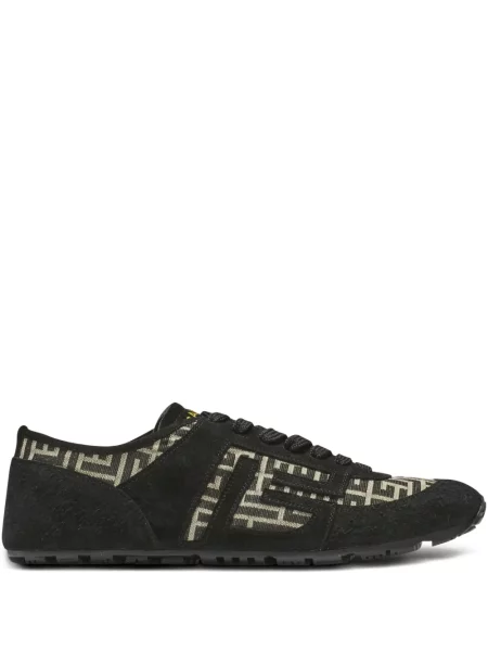 Sneakerși Balmain din jacard negru