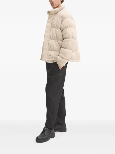 Pulover Dickies cu decolteu rotund alb