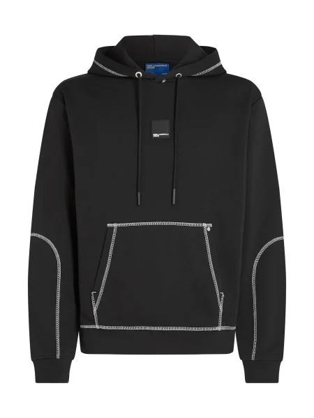 KARL LAGERFELD JEANS Megztinis be užsegimo juoda