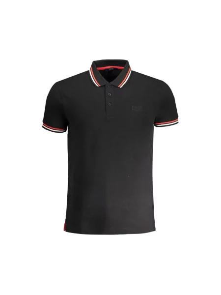 Koszulka polo Cavalli Class z krótkim rękawem czarna