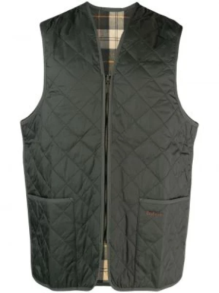 Matlasat vestă Barbour verde