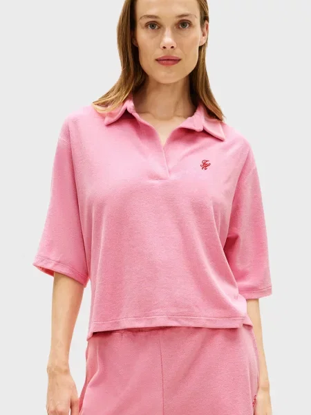 Поло Tommy Hilfiger рожеве