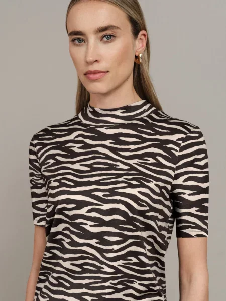 Street One Koszulka Kobiety brązowy|biały 36 biała