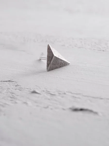 REYTEL Cercei PYRAMID argintiu