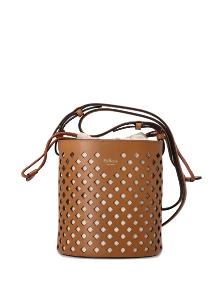 Geantă bucket Mulberry din piele maro