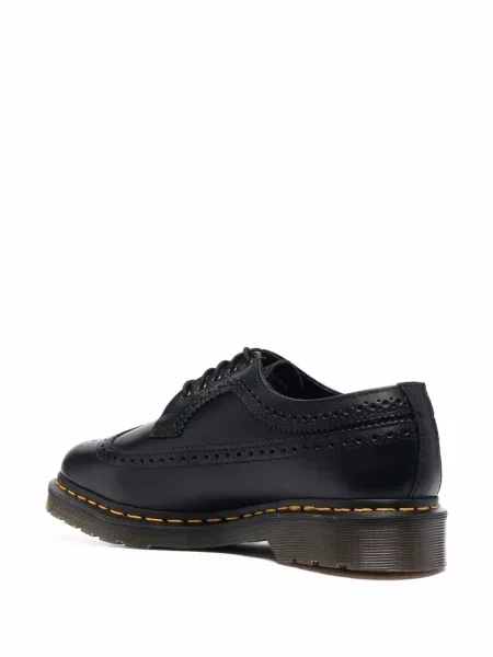 Brogsy Dr. Martens sznurowany koronkowy czarny
