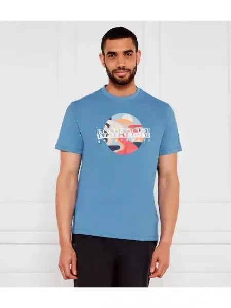 Napapijri Tricou S-VALDOR SS | Relaxed fit albastru