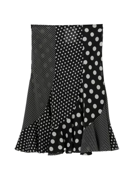 Fustă midi Junya Watanabe cu buline negru