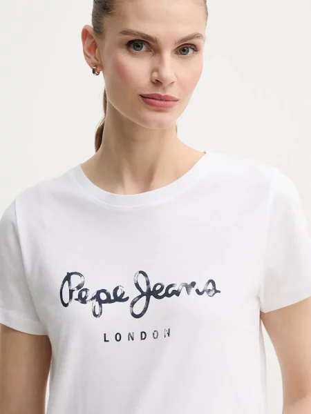 Tričko Pepe Jeans VAL bílá