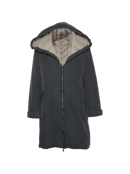 Palton Weekend Max Mara cu glugă gri