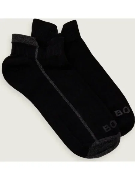 BOSS BLACK Șosete/tălpici 2P AS Double Loop CC negru