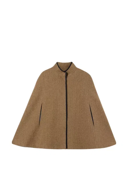 Geacă Brooks Brothers cu model herringbone maro