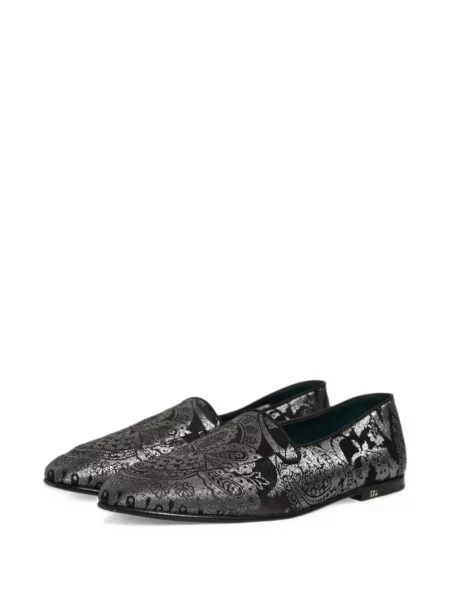 Kožené loafers Dolce & Gabbana černé