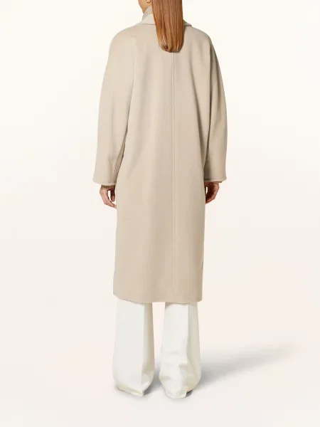 Max Mara Płaszcz Wełniany Madame beige beżowy